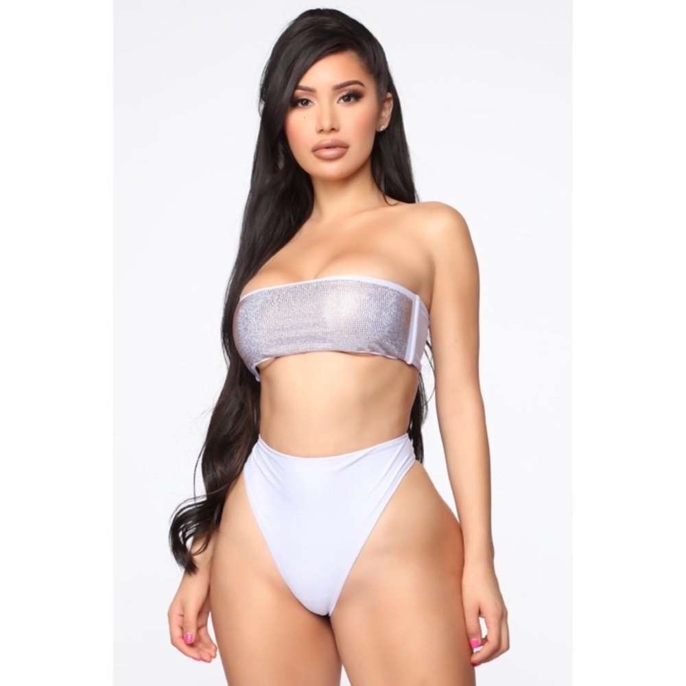 Sparkly Lavender bathing suit never been worn